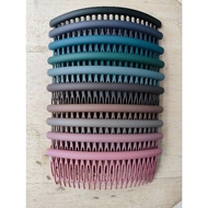 HB05-CM021 Hair Comb Standard Model Round Handle Earth Tone Matte Color Size 12cm.teeth Length 4.5cm