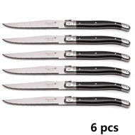 ♂HOT AMAZE♀ 9" Laguiole Steak Knives Stainless Steel Dinner  Set Black Cutlery Kitchen Tableware Din