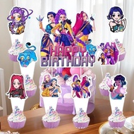 [mayhome] 25 PCS Kpop Demon Hunter Anime Figures Cake Insert Skewer Decoration Children's Birthday P