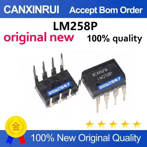 (5-100pieces)Brand New LM258 LM258P LM258N DIP8 Low Power Dual Operational Amplifier Chip