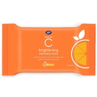 Boots Vitamin C Brightening Cleansing Wips บู๊ทส์ วิตามิน ซี ไบร์ทเทนนิ่ง คลีนซิ่ง ไวพ์ส