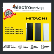 HITACHI R-VG690P7MS-GBK/GGR/GPW 2 DOOR FRIDGE