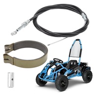 Nearbeauty Go Kart Brake Kit  PVC Metal Rear Band Pins Drum Pin with Accessories for Yard Cart ATV