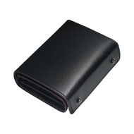 Japanese Tochigi Mens Short 3-fold Wallet Vegetable Tanned Leather Multi-functional Coin Wallet Busi