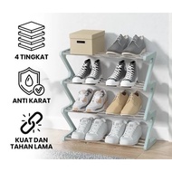 4-Tier Shoe Rack, Sandal Rack, Zigzag Shoe Rack, Size 45 x 19 x 51 cm