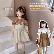 SJ KIDS / Wholesale / 12BD47 Girls' overalls skirts/ 2-6 yrs / price per 5 pieces