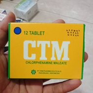 CTM Obat Tablet Gatal Selangkangan Kulit Alergi Menahun Harga Untuk 1 strip 12 Tablet