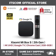 Xiaomi Mi Box S (2nd Gen) 4K HDR Android TV Box Google Assistant Media Player Android 8.1 MiBox S Global Version