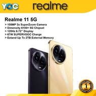 realme 11 5G 8GB+256GB | Dimensity 6100+ 5G | 108MP 3x Zoom Camera | 120Hz 6.72" Display | 67W SUPERVOOC Charge