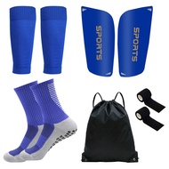 5PCS Set Teenagers Football Bag Soccer Socks Grip Men Sport Socks Soccer Leg Cover  Shin Pads Soccer