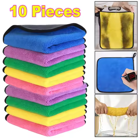 Microfiber Car Cleaning Towel Car Wash Drying Cloth Household Cleaning Supplies Dish Washing Cloth H