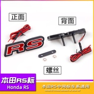 Honda Car RS Car Sticker Letter Logo Sticker LED Modified 3D Car Sticker with Lights Accord CIVIC FI