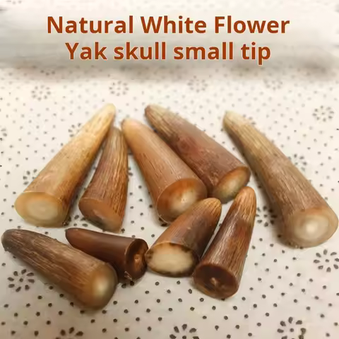 white Yak skull raw material knife handle carving hand pieces material seal wool Buddha beads Black 
