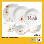Corelle Winnie the Pooh Home Set for 2 people Round/Square 9p with FREEBIES