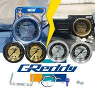 【ITSOK】greddy (BLOWER)(BOOST) FOR DIESEL 4X4 (0-35) (0-60) PSI TURBO auto meter GAUGE CASING RAINBOW