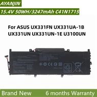 C41N1715 Laptop Battery For ASUS UX331FN UX331UA-1B UX331UN UX331UN-1E U3100UN 0B200-02760000