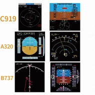Boeing Airbus Flight Cockpit Instruments Fridge Magnet Decorations Display model