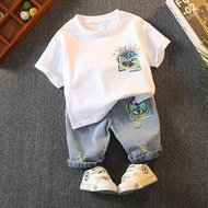 Boy Suit 2026 Children Handsome Clothes Boy Sports Short-Sleeved Two-Piece Suit