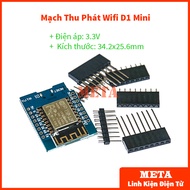Wemos D1 mini ESP8266 WiFi Transceiver Circuit (NodeMCU Mini D1) - with Jump plug included
