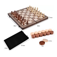 Foldable Wooden Chess Set 39cm x 39cm