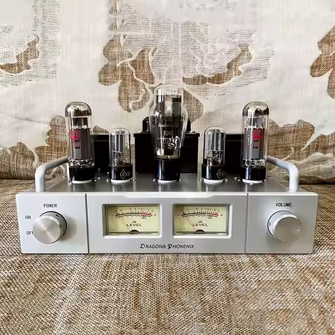 VU Meter Sparta X1 Vacuum Tube Power Amplifier 6H8C EL34 5U4C Sparta Luxury HiFi Electronic Tube Pow