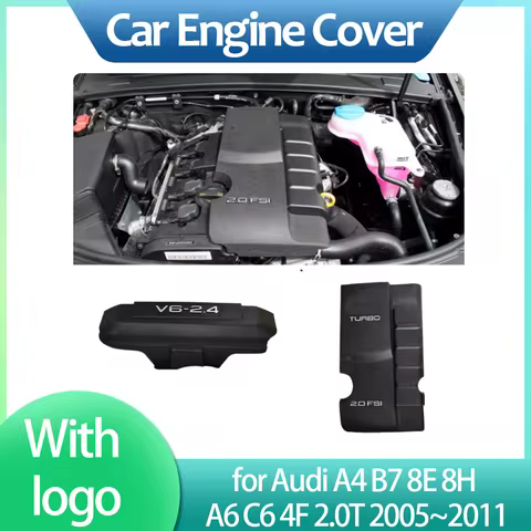 Car Engine Cover for Audi A4 B7 8E 8H A6 C6 4F 2.0T 2.4T 2005~2011 Hood Insulation Protect Cotton So