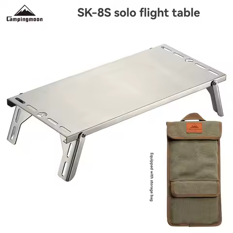 SK-8S Outdoor Stainless Steel Solo Portable Table-Folding Stove Table - SOLO Heat Insulation Camping