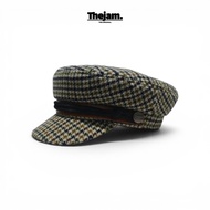 Thejam. the original Fisherman's Hat | Sailor hat wool tweed green | Fiddler cap