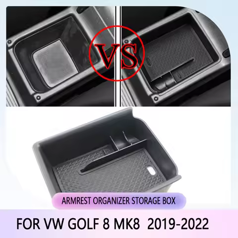 Car Armrest Storage Box Tray Center Console Organizer Holder for Volkswagen VW Golf 8 MK8 Golf8 Acce