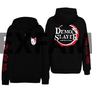 Demon Slayer Jacket Anime Demon Slayer Cotton Fleece Hoodie Sweater ML XL
