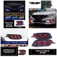 HONDA CIVIC FC 2016 - 2021 FRONT BUMPER DAYLIGHT REAR BUMPER REFLECTOR BRAKE LAMP MUSTANG LAMP CIVIC FC ACCESSORIES