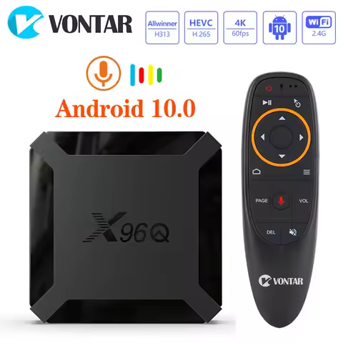 X96Q TV Box Android 10 2GB 16GB Allwinner H313 Quad Core 4K 60fps 2.4G Wifi Youtube X96 Android TVBO