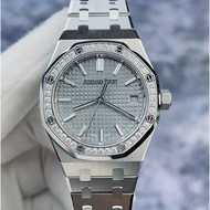 Aibi Royal Oak New Style 15551ST Gray Disc Stainless Steel Original Diamond Automatic Mechanical Female Watch 37mm Audemars Piguet