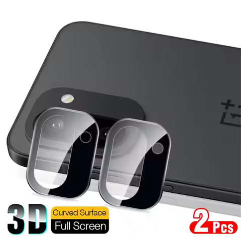 2Pcs Black 3D Curved Camera Protective Glass Case for OnePlus 15R 5G 9H Lens Cover on OnePlus15R One