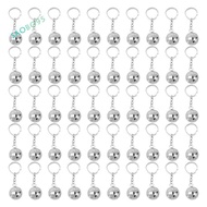 50Pcs Mini Disco Ball Keychain, Mirror Disco Ball Bulk Keyring Party Favors for 70s 80s Disco Party 