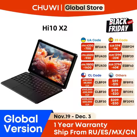 CHUWI Hi10 X2 2 IN 1 Tablets Dual-Core Intel 10th i3-10100Y 8GB RAM 256GB ROM Intel UHD Graphics 615