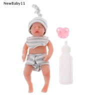 Mainan Boneka Bayi Perempuan Reborn Mini 15Cm Mirip Asli Bahan Silikon