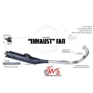 Y15ZR EXHAUST MUFFLER RACING CUTTING STANDARD CJ IPOH FAN
