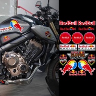 For Sponsor Red Bull Motorcycle Sticker Reflective Waterproof Electric Vehicle Modification Helmet Decoration Scooter Decal