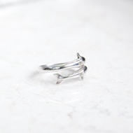 Cincin Perak Asli Model Dolphin Silver Ring [Silver 925]