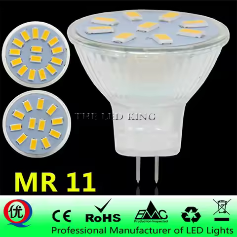 Mini MR11 LED Lamp 5730 LED Bulb 5W 7W DC AC 12V LED GU4 Light Dimmable 120 Beam Angle Chandelier Li