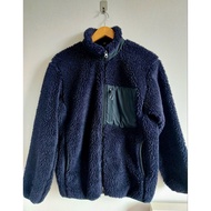 Uniqlo Navy Blue Fleece Jacket Men