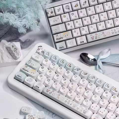 Valorant Jett Keycap Set 131key PBT Custom Cute KeyboardCap MOA/Cherry Profile Gaming KeyCap for Mec