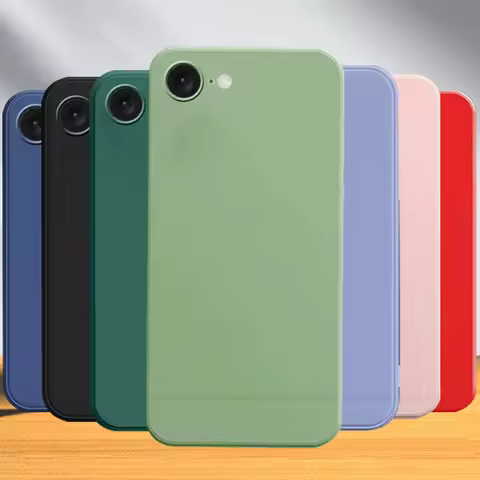 For iPhone 8 Case Cover iPhone 8 7 SE 2020 2022 Capas Original Liquid Silicone Shockproof Phone Bump
