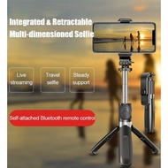 Mobile Phone Stand Tripod Selfie Stick Bluetooth Selfie Device Horizontal Vertical Shooting Tripod Selfie Stick