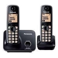 Panasonic 樂聲牌 - 室內無線子母電話 黑色 KX-TG3712 2.4 GHz 2 Handset DECT Indoor Digital Twins Cordless Phone Bla