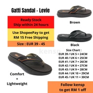 Original Gatti Lightweight Sport Sandals Levie / Selipar Raya Budak Lelaki / Sandal Lelaki Lembut / 