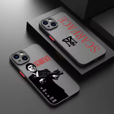 Movie Scarface Phone Case For iPhone 16 15 14 13 12 11 Pro Max X XR XS 7 8 Plus Mini SE Matte Transp