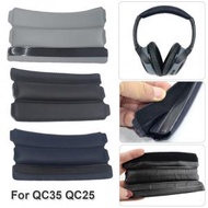 屯京 - [1條裝] 灰色 耳機海綿橫梁皮套墊 頭帶墊 魔術貼頭墊 適用於Bose 博士QC25 QC35