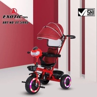 Exotic Sepeda Anak Bayi Balita Roda 3 Tricycle Exotic ET5995 By Pacific Red